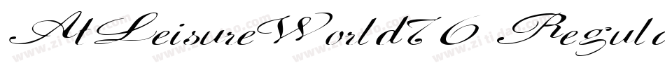 AtLeisureWorld76 Regular ttext字体转换